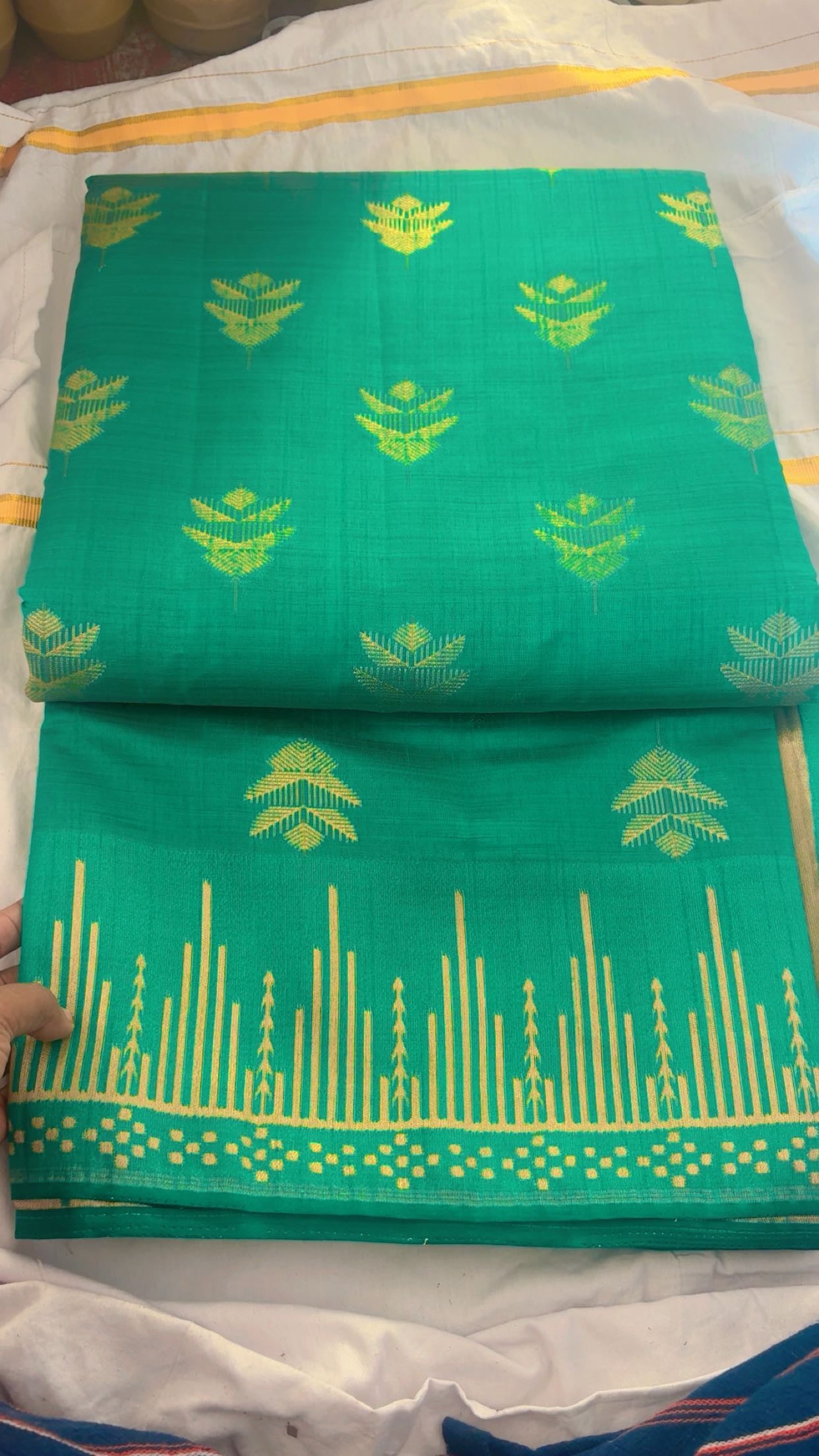 Emerland Green Saree