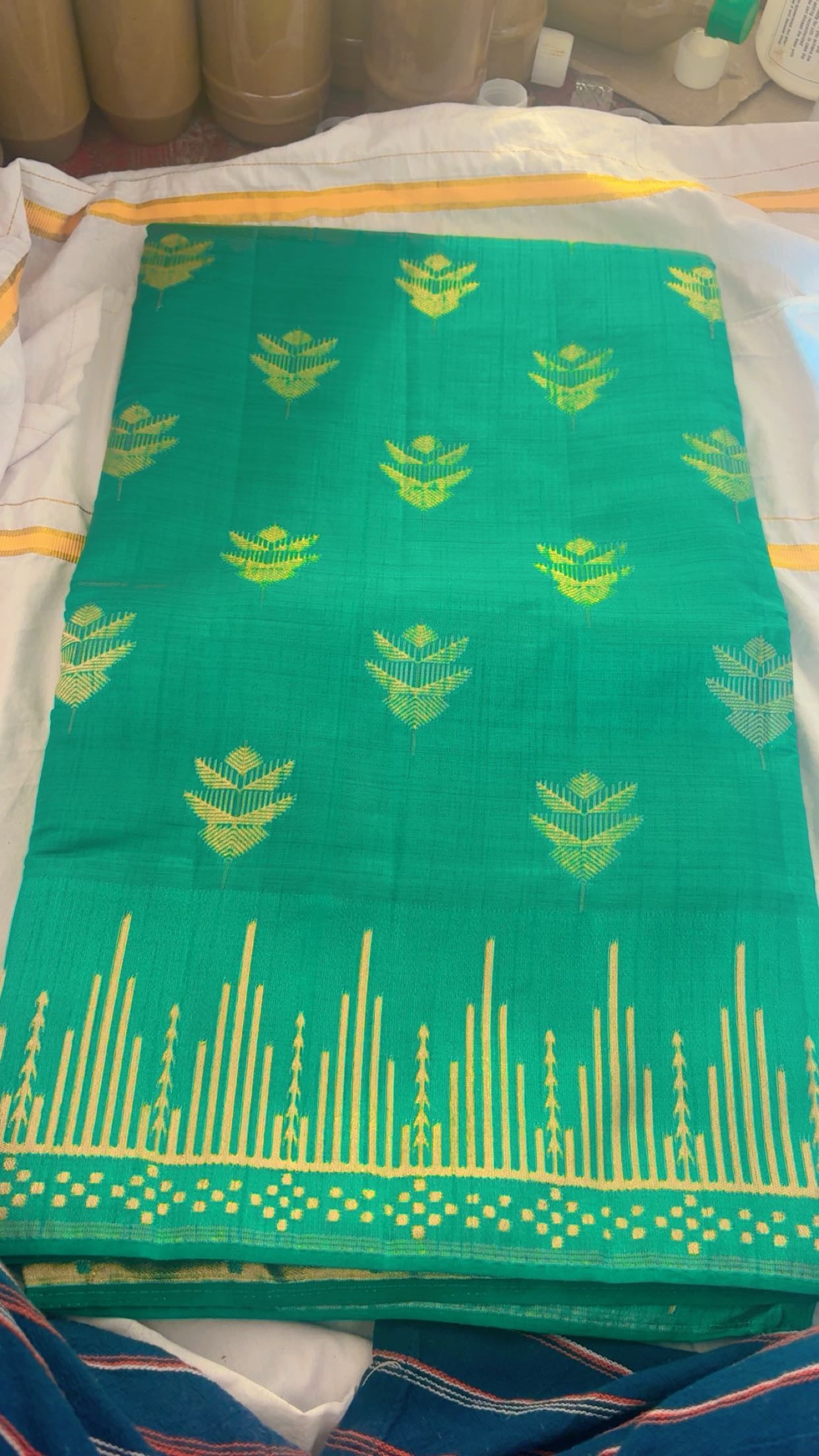 Emerland Green Saree