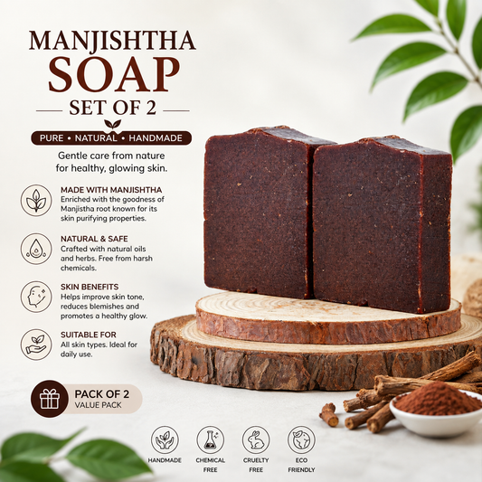 Manjistha Skin Whitening Soap (Set of 2)